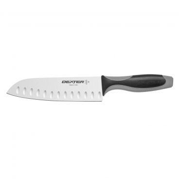 Dexter V144-7GE-PCP 29273 V-Lo 7" DEXSTEEL High-Carbon Steel Duo-Edge Santoku Cook's Knife