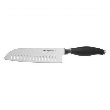Dexter 30402 iCut-PRO 7" Forged German Stainless Steel Santoku Knife With Black Santoprene Handle