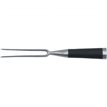 Dexter 30407 iCut-PRO 11 1/2" Long 6" German Stainless Steel Tine Bayonet Fork With Non-Slip Santoprene Handle