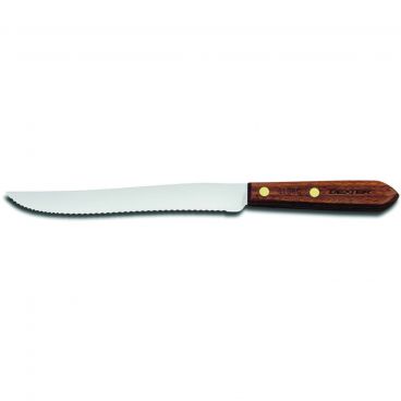Dexter 418SC 13341 Traditional 8 Inch Scalloped Edge High Carbon Steel Blade Slicer Utility Knife