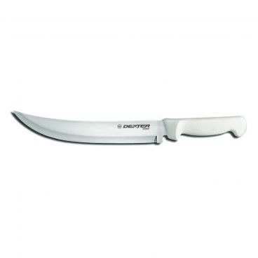 Dexter P94826 31621 10 Inch Basics High Carbon Steel Cimeter Steak Knife With White Handle