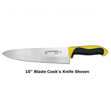 Dexter 360™ S360-8Y-PCP 36005Y 8" DEXSTEEL™ High Carbon Steel Cooks Knife with Yellow Polypropylene / Santoprene Handle
