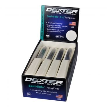 Dexter S104SC-24 15163 Sani-Safe 3.25 Inch DEXSTEEL High Carbon Steel Scalloped Paring Knives