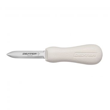 Dexter S126PCP 10483 Sani-Safe 2.75 Inch High Carbon Steel Providence Pattern Oyster Knife With Textured White Handle