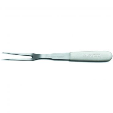Dexter S205PCP 14443 Sani-Safe Collection 13" Long 8" Stainless Steel Blade Cook's Fork With White Textured Polypropylene Handle In Perfect Cutlery Packaging
