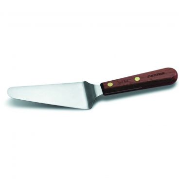 Dexter S244 16100 Traditional Collection Offset 4 1/2" x 2 1/4" Stainless Steel Blade Pie Knife With Rosewood Handle
