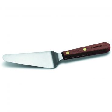 Dexter S244PCP 19750 Traditional Collection Offset 4 1/2" x 2 1/4" Stainless Steel Blade Pie Knife With Rosewood Handle In Perfect Cutlery Packaging