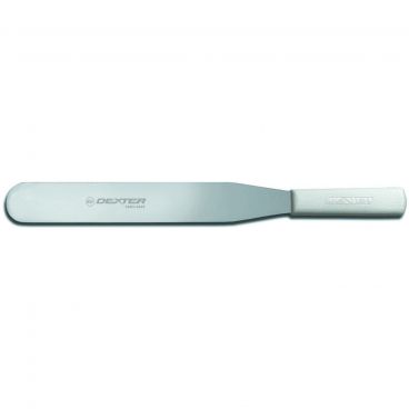 Dexter S284-14 17473 Sani-Safe 14" Long Stainless Steel Blade Baker's Spatula With White Textured Polypropylene Handle