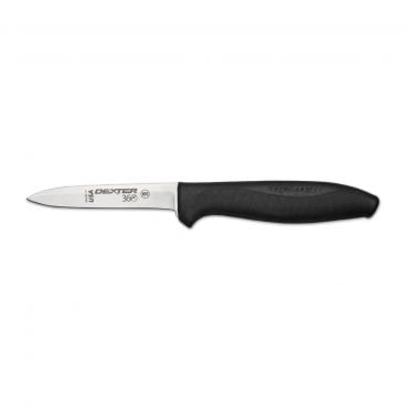 Dexter S360-3-1/2PCP 36000 360 Series 3.5 Inch DEXSTEEL High Carbon Steel Paring Knife With Black Santoprene Handle