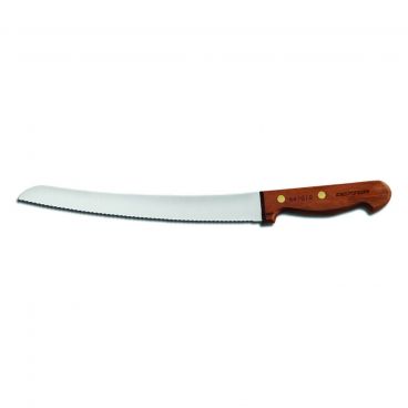 Dexter S47G10-PCP 18160 Traditional 10 Inch High Carbon Steel Scalloped Bread Knife With Rosewood Handle