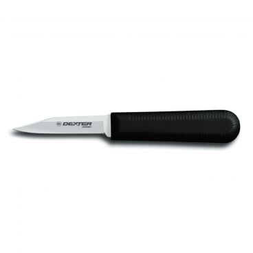Dexter SG107B-PCP 24323B SofGrip 3.25 Inch High Carbon Steel Clip Point Paring Knife With Black Rubber Handle