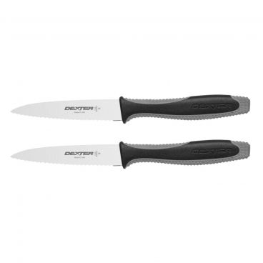 Dexter V105SC-2PCP 29493 V-Lo 3.5 Inch High Carbon Steel Scalloped Paring Knives 2 Pack