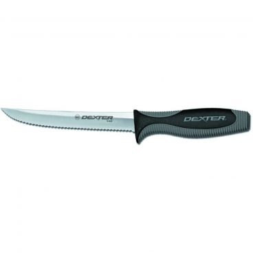 Dexter V156SC-PCP 29373 V-Lo 6 Inch Scalloped Edge DEXSTEEL Blade Utility Slicer Knife In Packaging