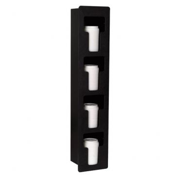 Dispense-Rite FMVL-4 Polystyrene 6 to 44 Oz. 4-Compartment Lid Dispenser