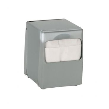 Dispense Rite TT-LOW-BS 2-Sided Low-Fold Stainless Steel Tabletop Napkin Dispenser