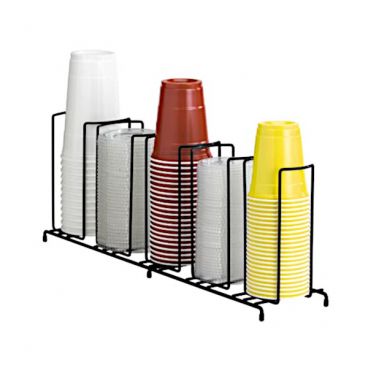 Dispense-Rite WR-5 8 to 44 Oz. 5-Section Beverage Cup Dispensing Rack