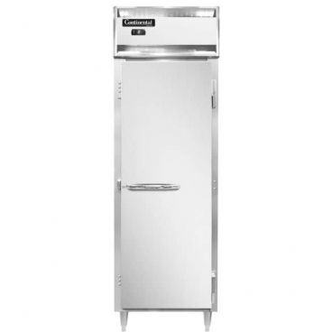 Continental Refrigerator D1FN 26" Designer Line Reach-In Freezer With 1 Full-Height Solid Door, 21 Cubic Ft, 115 Volts