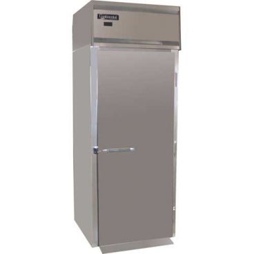 Continental Refrigerator D1RINE 35.25" Extra-High Designer Line One Section Roll-In Refrigerator With 1 Full-Height Solid Door And 72" Cart Capacity, 115 Volts