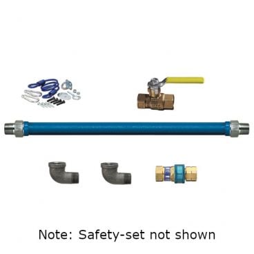 Dormont 16100KIT36PS Deluxe SnapFast 36" Gas Connector Kit with Safety-Set - 1" Diameter
