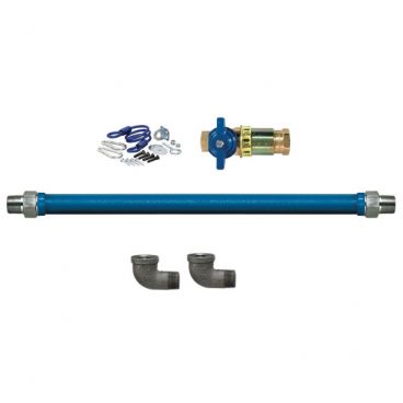 Dormont 16100KITCF36 Deluxe Safety Quik 36" Gas Connector Kit with Two Elbows and Restraining Cable - 1" Diameter
