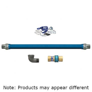 Dormont 16125BPQR36 SnapFast 36" Gas Connector Kit with Restraining Cable - 1 1/4" Diameter