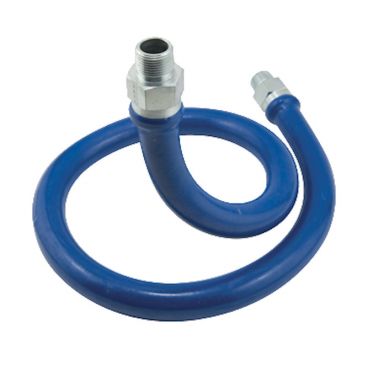 Dormont 1650BP72 Blue Hose™ 72" Stainless Steel Moveable Foodservice Gas Connector - 1/2" Diameter