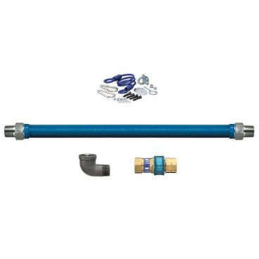 Dormont 1675BPQR36 SnapFast 36" Gas Connector Kit with Restraining Cable - 3/4" Diameter