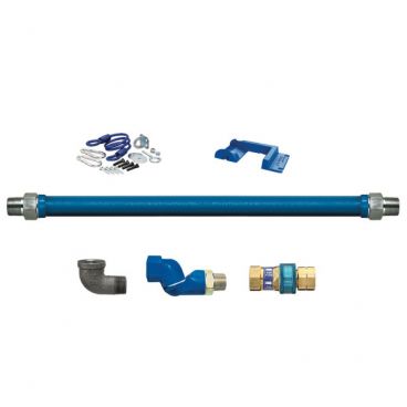 Dormont 1675BPQSR48 SnapFast 48" Gas Connector Kit with One Swivel and Restraining Cable - 3/4" Diameter