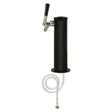 Micro Matic DS-431-211 3" Column 1 Tap Air-Cooled Black ABS Plastic Column Draft Beer Tower