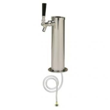 Micro Matic DS-531-211 3" Column 1 Tap Air-Cooled Chrome ABS Plastic Column Draft Beer Tower