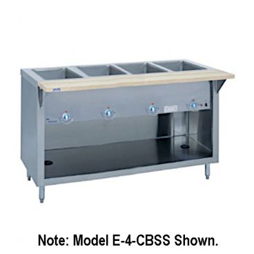 Duke EP-4-CBSS_120/60/1 Thurmaduke Stainless Steel Portable Electric Steamtable w/ Four Sealed Heat Wells, 3,000 Watts