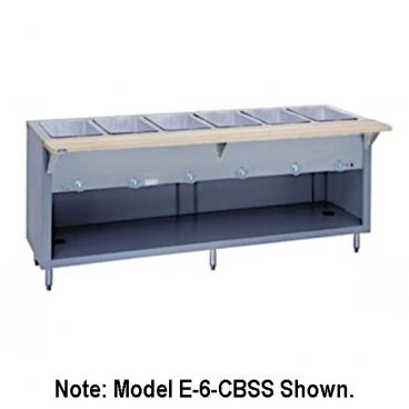 Duke EP-6-CBSS_240/60/1 Thurmaduke Stainless Steel Portable Electric Steamtable w/ Four Sealed Heat Wells, 4,500 Watts