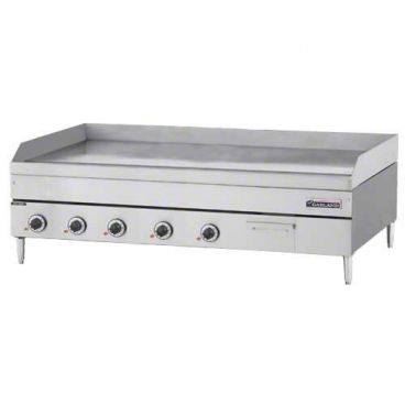 Garland E24-60G E24 Series Heavy-Duty 60" Electric Countertop Griddle w/ Side and Rear Splash Guards - 20 kW, 208/60/3