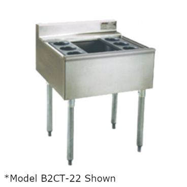 Eagle Group B40CT-22-7 Stainless Steel 40" Underbar Cocktail / Ice Bin