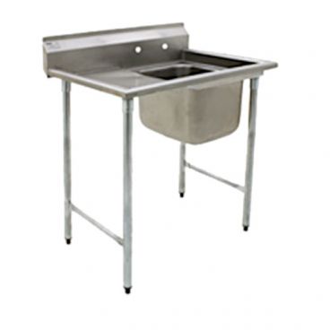 Eagle Group 414-22-1-18L 29 3/4" x 45" One Bowl Stainless Steel Commercial Compartment Sink w/ Left Sided Drainboard