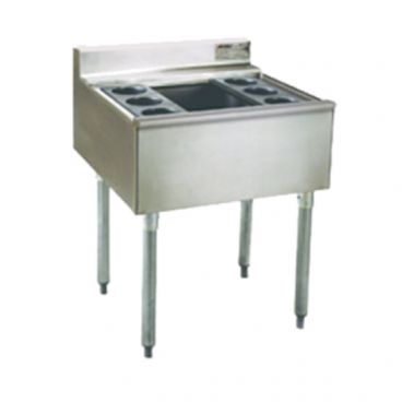 Eagle Group B2CT-16D-18 Stainless Steel Underbar Cocktail / Ice Bin w/ 6 Bottle Holders