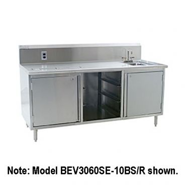 Eagle Group BEV3048SEM-10BS/L Spec-Master Stainless Steel Beverage Table w/ Left Sink
