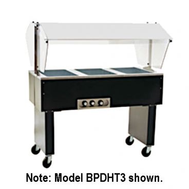 Eagle Group BPDHT2-120 Deluxe Service Mate Two-Well Portable Buffet Hot Food Table - 120V