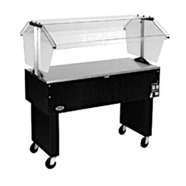 Eagle Group BPST-2 Deluxe Service Mate Open Base Solid Top Portable Buffet Hot Food Table