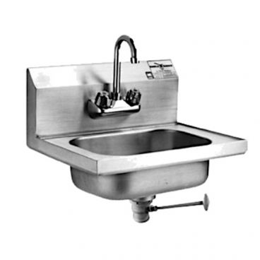 Eagle Group HSA-10-FL Hand Sink with Gooseneck Faucet and Polymer Lever Drain