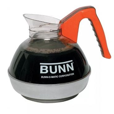 Bunn 06101.0101 64 Oz. Coffee Decanter with Orange Plastic Handle