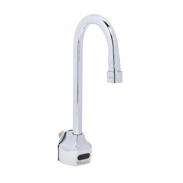 T&S Brass EC-3101 ChekPoint Wall Mount Electronic Faucet with 4 1/8" Rigid Gooseneck Spout