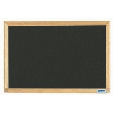 Aarco EC1218B 12" x 18" Black Economy Series Composition Chalkboard With Hardwood Frame