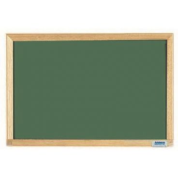 Aarco EC1218G 12" x 18" Green Economy Series Composition Chalkboard With Hardwood Frame
