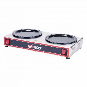Winco ECW-2 Double Burner Electric Coffee Warmer - 120V, 200 W