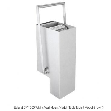 Edlund CM1000 WM Stainless Steel Wall Mount Manual Can Crusher