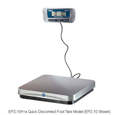 Edlund EPZ-10H 10 lb. Stainless Steel Digital Pizza Scale with Quick Disconnect Foot Tare
