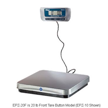 Edlund EPZ-20F 20 lb. Stainless Steel Digital Pizza Scale with Front Tare Button