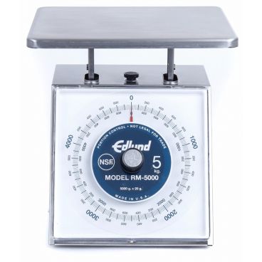 Edlund RM-5000 Four Star Series 5000 g x 20 g Stainless Steel Portion Scale with 7" x 8.75" Platform