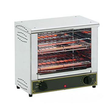 Equipex BAR-200/1 Electric 18” Wide Double Shelf Toaster Oven With Top And Bottom Quartz Heating Elements - 120V, 1.7kW